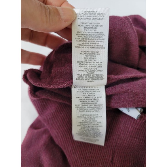 Gymshark Ark High Waist Wrap Tie Joggers Burgundy Women's Side Leg Tie Sz S - Picture 10 of 10